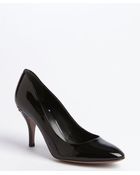Gucci Black Patent Leather Horsebit Pumps - Lyst