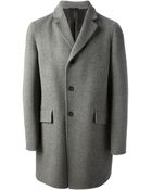 Jil Sander Bicolour Coat - Lyst