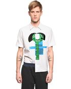 Marni Cotton Poplin Short Sleeved Shirt - Lyst