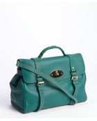 Mulberry Green Leather 'Alexa' Convertible Satchel - Lyst