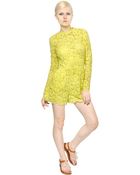Valentino Cotton Blend Heavy Lace Jumpsuit - Lyst