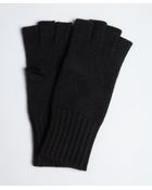 Portolano Black Cashmere Fingerless Gloves - Lyst