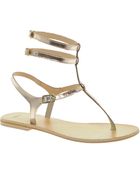 Asos Farringdon Leather Flat Sandals - Lyst