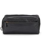 Bruno Magli Agostino Pebbled Leather Travel Case - Lyst