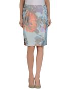 Emporio Armani Knee Length Skirt - Lyst