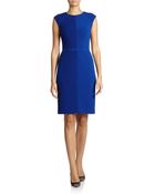 Adrianna Papell Pintucked Panel Dress - Lyst