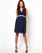 Asos Maternity Lace Skater Dress with Scalloped Top - Lyst