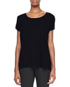 Elie Tahari Rhonda Knit Short-Sleeve Top - Lyst