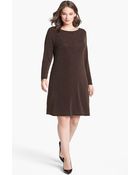 MICHAEL Michael Kors Back Drape Dress - Lyst