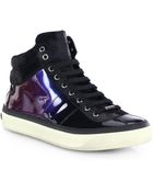 Jimmy Choo Belgravi Hologram High-Top Sneakers - Lyst