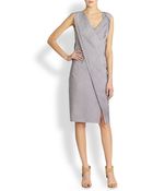 Donna Karan New York Asymmetrical Drapedfold Dress - Lyst