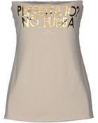 Elisabetta Franchi Jeans Tube Top - Lyst