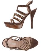 Pura Lopez Platform Sandals - Lyst