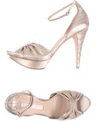 Pura Lopez Platform Sandals - Lyst