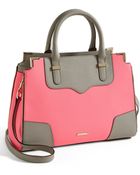 Rebecca Minkoff Amorous Saffiano Leather Satchel - Lyst