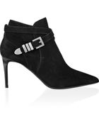 Saint Laurent Suede Ankle Boots - Lyst