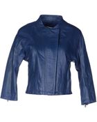 See By Chloé Leather Outerwear - Lyst