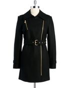 MICHAEL Michael Kors Asymmetrical Zip Jacket - Lyst