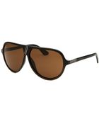 Diesel Women'S Aviator Black Sunglasses - Lyst