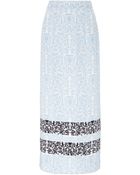 Mother Of Pearl Kapka Printed Crepe De Chine Midi Skirt - Lyst