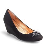 BCBGeneration Treese Suede Wedge Pumps - Lyst