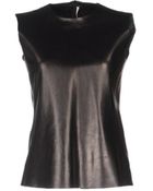 Celine Sleeveless Tshirt - Lyst