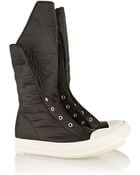 Rick Owens Ramones Coated Canvas Boots - Lyst