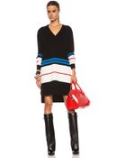 Givenchy V-Neck Sweater Wool Blend Dress - Lyst