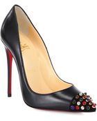 Christian Louboutin Cabo Studded Point-Toe Pumps - Lyst