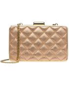 MICHAEL Michael Kors Elsie Quilted Leather Box Clutch - Lyst