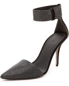 Alexander Wang Lovisa Stingray Ankle Pumps - Black - Lyst