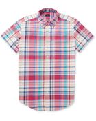 J.Crew Check Cotton Oxford Shirt - Lyst