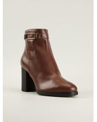 Tod's Buckled Ankle Boots - Lyst