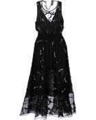 Theory Embroidered Dress - Lyst