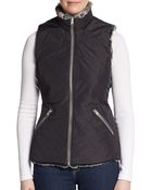 Bagatelle Faux Fur-Lined Knit Vest - Lyst