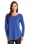 Karen Kane Jersey Studded Top - Lyst