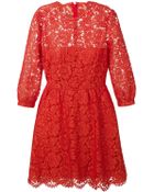 Valentino Lace Dress - Lyst