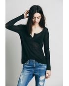 Free People Wide Eyes Henley - Lyst