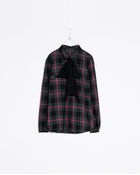 Zara Shirt with Bow - Lyst