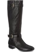Nine West Punter-n Leather Knee-high Boots - Lyst