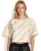 Sachin & Babi Kamelle Paillette Embellished Crop Top - Lyst