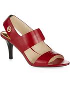 MICHAEL Michael Kors Rochelle Open Toe Heels - Lyst