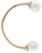 Delfina Delettrez Double Pearl Single Earring - Lyst