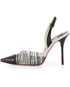 Sophia Webster Daria Striped Slingback Pump - Lyst