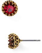 Lauren by Ralph Lauren Faceted Stone Stud Earrings - Lyst