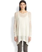 Donna Karan New York Easy Long-Sleeve Cashmere Top - Lyst