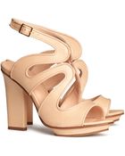 H&M Leather Sandals - Lyst