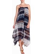 Twelfth Street Cynthia Vincent Handkerchief Midi Dress - Lyst