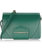 Nina Ricci Leather And Suede Medium Shoulder Bag - Lyst