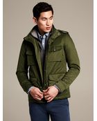 Banana Republic Four Pocket Military Jacket Bright Moss - Lyst